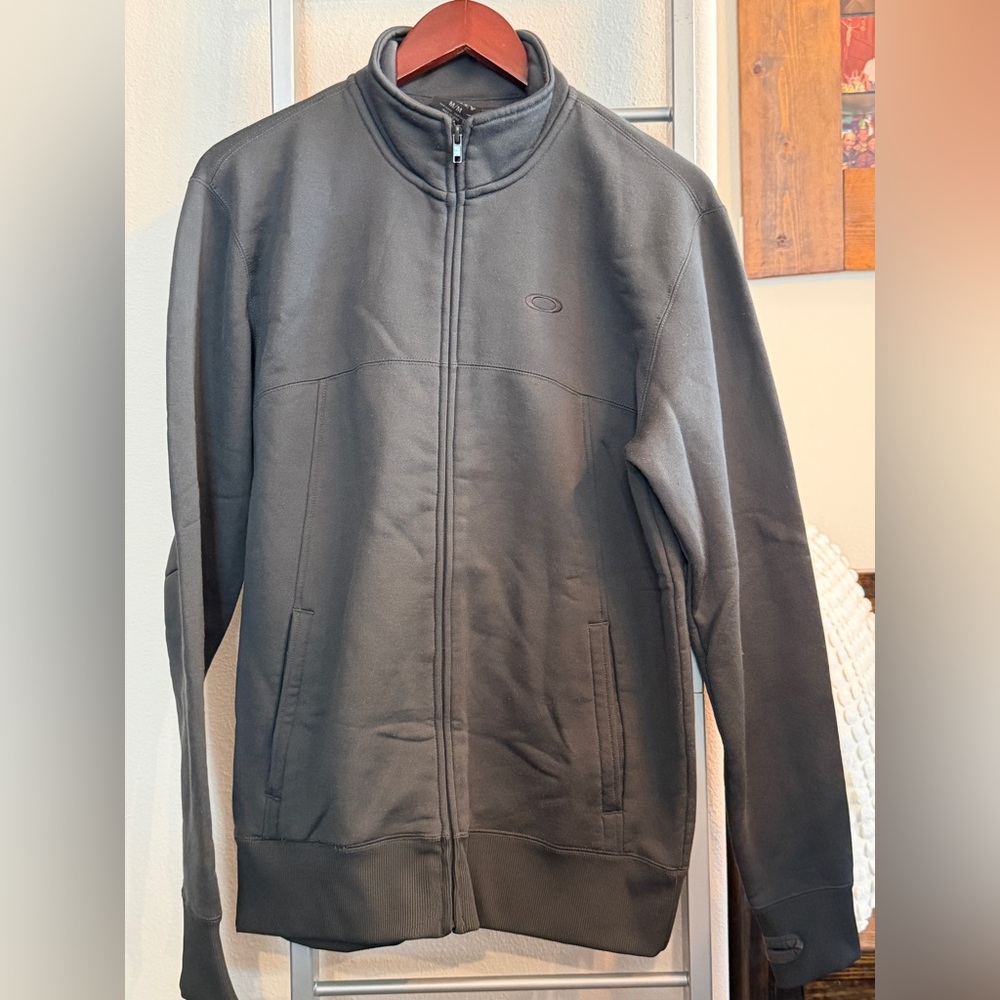 Oakley Men's Black Zip-Up Sweater Jacket